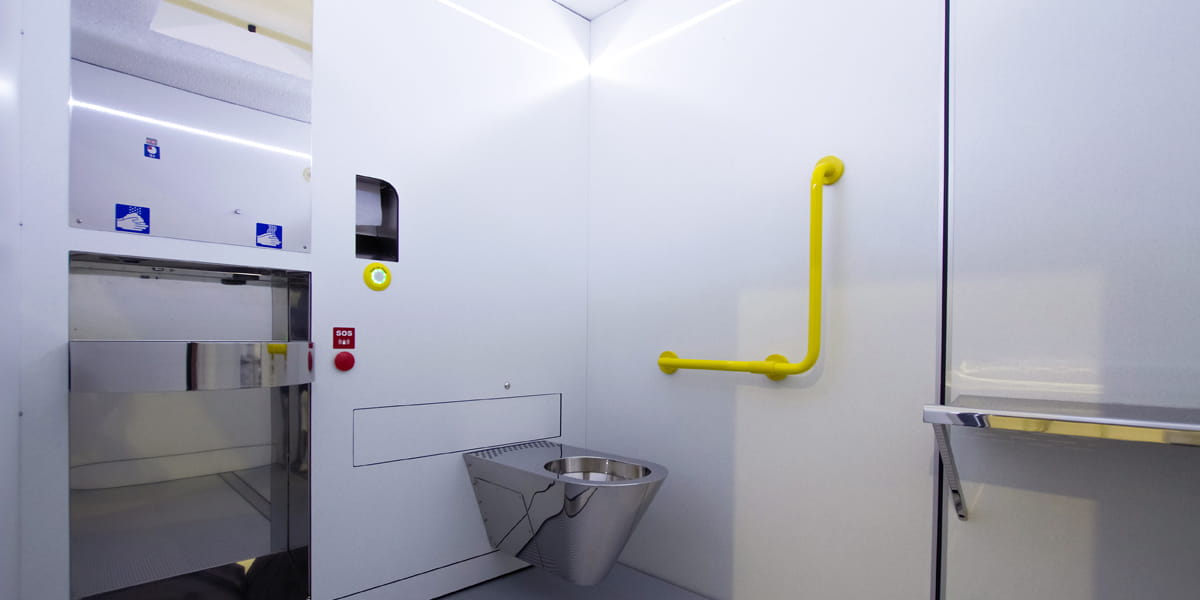 TBOX - toaletă automată cu auto-curățare pentru interior